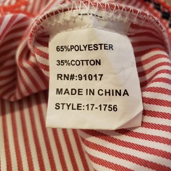 Solitaire Striped Embroidered Long Sleeve Bohemian Lightweight Blouse Size M - Picture 8 of 8